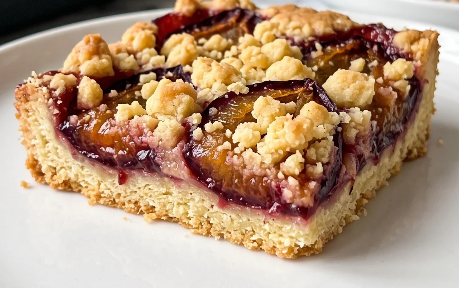 Zwetschgendatschi mit Streusel und Mürbteig vom Blech